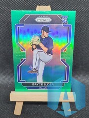 2022 Panini Bryce Elder #77 Green Prizm Parallel Atlanta Braves SP RC